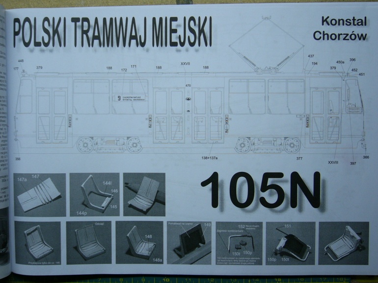 Tramvaj Konstal 105N (Plná velikost v novém okně) Tramvaj Konstal 105N