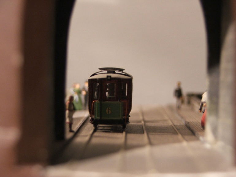 Tramvaj na Karlove moste 1889 (Plná velikost v novém okně) Tramvaj na Karlove moste 1889