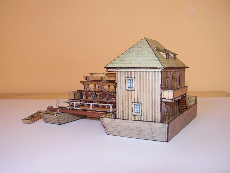 upoutaný vodní mlýn (Plná velikost v novém okně) upoutaný vodní mlýn