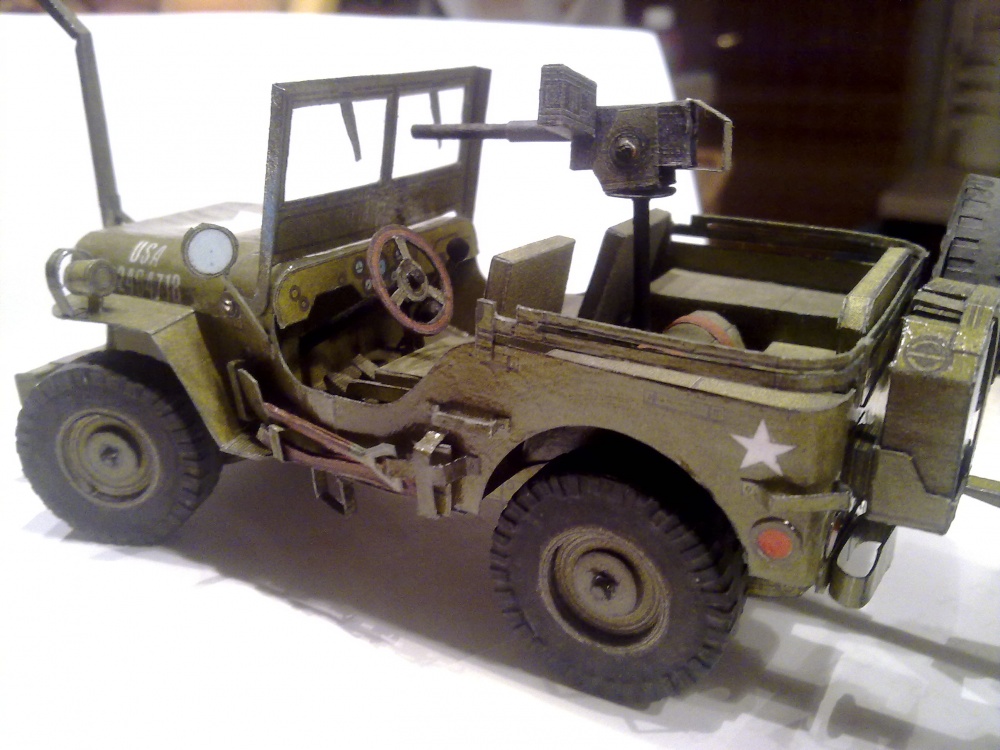 US Jeep Willys s přívěsem (Plná velikost v novém okně) US Jeep Willys s přívěsem