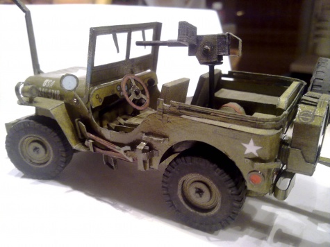 US Jeep Willys s přívěsem US Jeep Willys s přívěsem