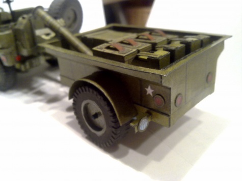 US Jeep Willys s přívěsem US Jeep Willys s přívěsem
