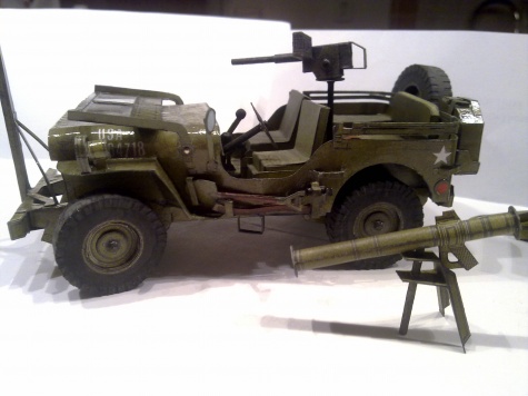 US Jeep Willys s přívěsem US Jeep Willys s přívěsem