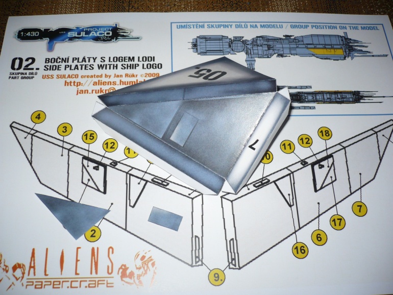 USS SULACO 1: 320 (Plná velikost v novém okně) USS SULACO 1: 320