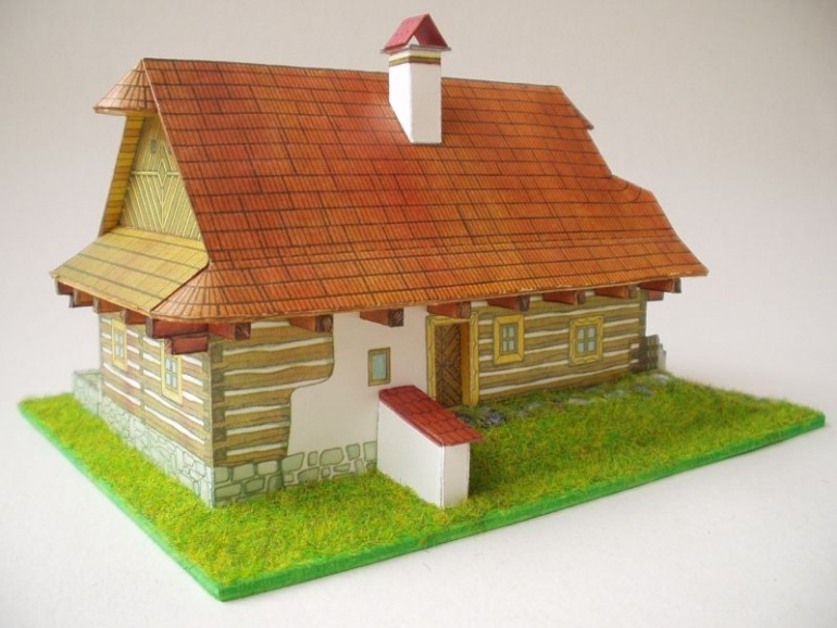 Valašské stavení (Plná velikost v novém okně) Valašské stavení