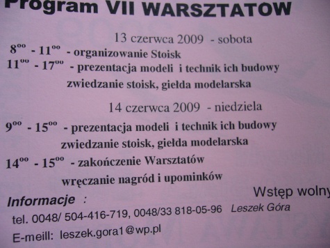 WARSZTATY 2009