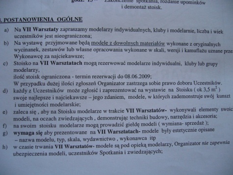 WARSZTATY 2009