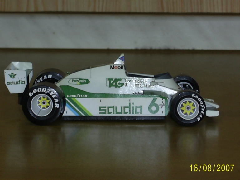 WILLIAMS FW 08 K.Rosberg 1982 (Plná velikost v novém okně) WILLIAMS FW 08 K.Rosberg 1982