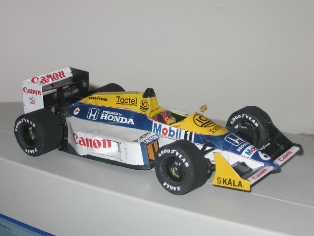 Williams FW 11B N.Piquet GP Hungaria 1987 (Plná velikost v novém okně) Williams FW 11B N.Piquet GP Hungaria 1987