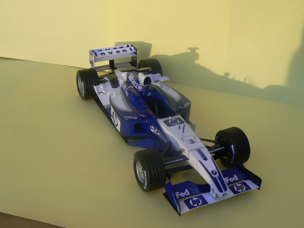 WILLIAMS FW 25 2003-J.P.Montoya,Press and test version (Plná velikost v novém okně) WILLIAMS FW 25 2003-J.P.Montoya,Press and test version