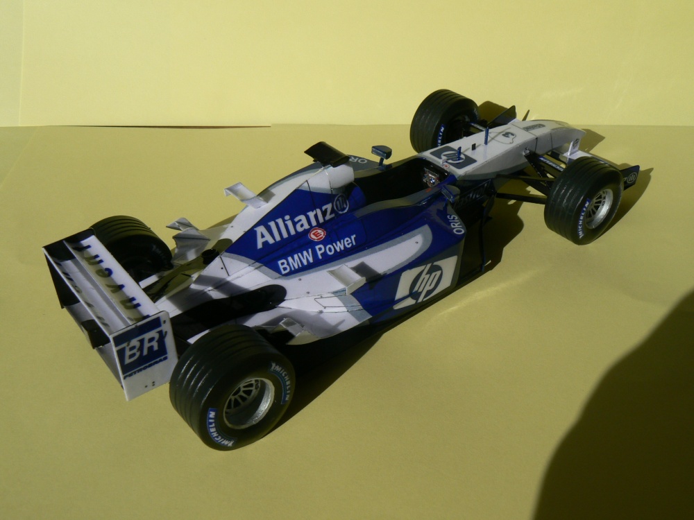 WILLIAMS FW 25 2003-J.P.Montoya,Press and test version (Plná velikost v novém okně) WILLIAMS FW 25 2003-J.P.Montoya,Press and test version
