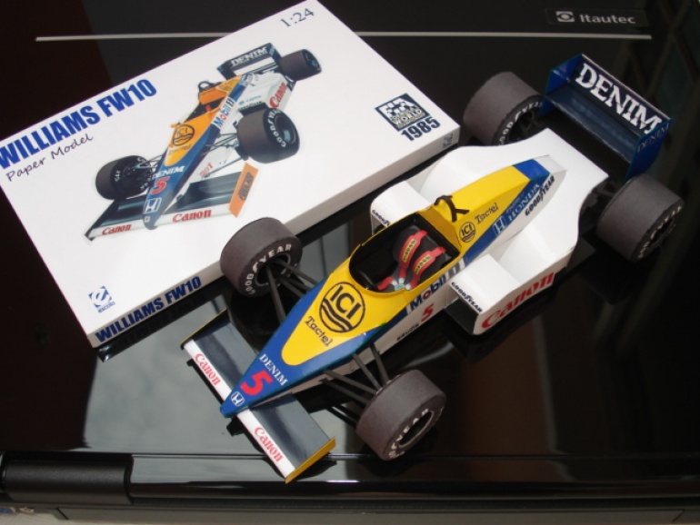 Williams FW10 Nigel Mansell 1985 (Plná velikost v novém okně) Williams FW10 Nigel Mansell 1985