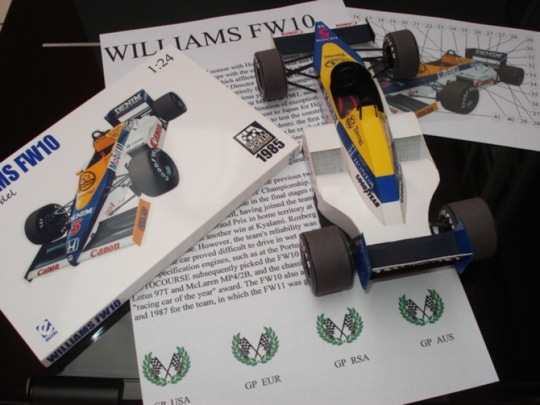 Williams FW10 Nigel Mansell 1985 (Plná velikost v novém okně) Williams FW10 Nigel Mansell 1985
