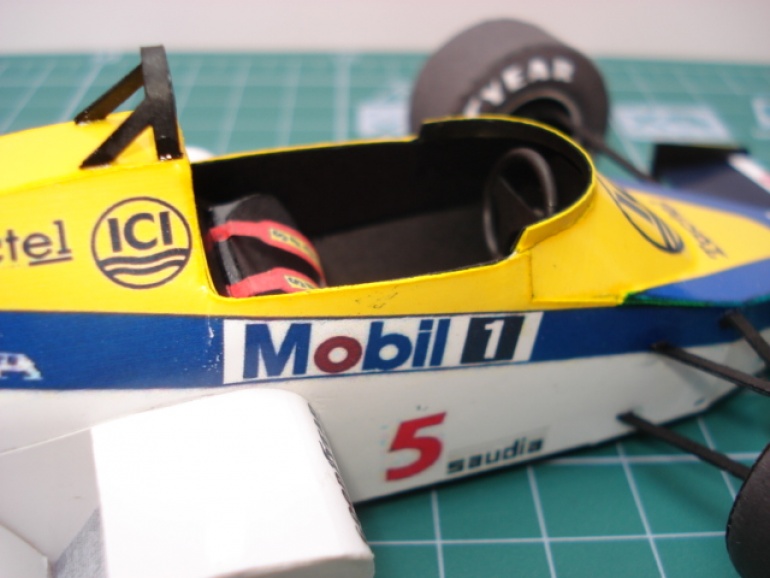 Williams FW10 Nigel Mansell 1985 (Plná velikost v novém okně) Williams FW10 Nigel Mansell 1985