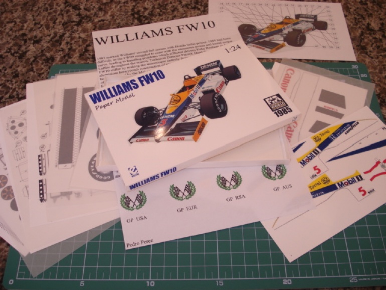 Williams FW10 Nigel Mansell 1985 (Plná velikost v novém okně) Williams FW10 Nigel Mansell 1985
