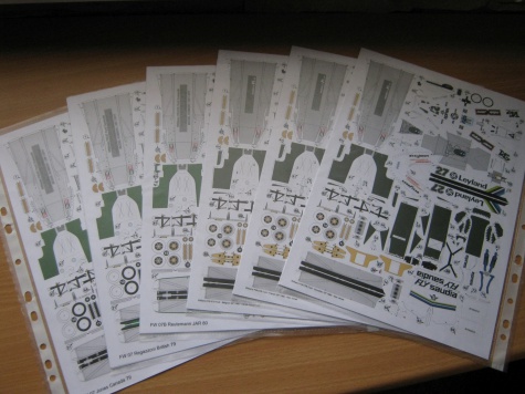 Williams FW 07/07B 6x Williams FW 07/07B 6x