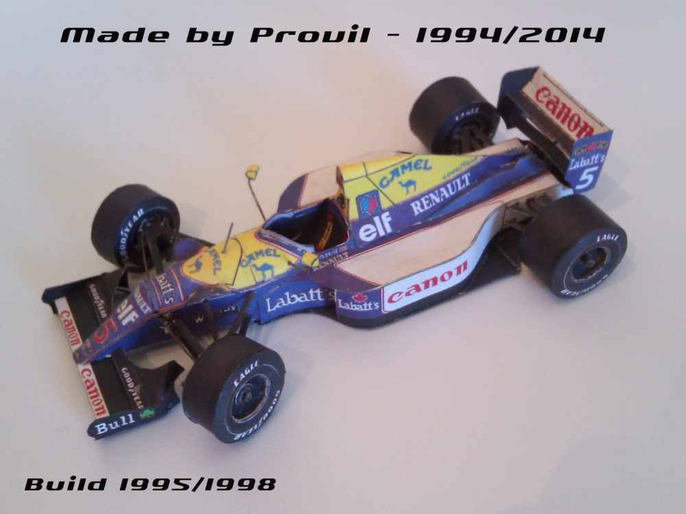 Williams FW14B - (5) Nigel Mansell (Pln� velikost v nov�m okn�) Williams FW14B - (5) Nigel Mansell