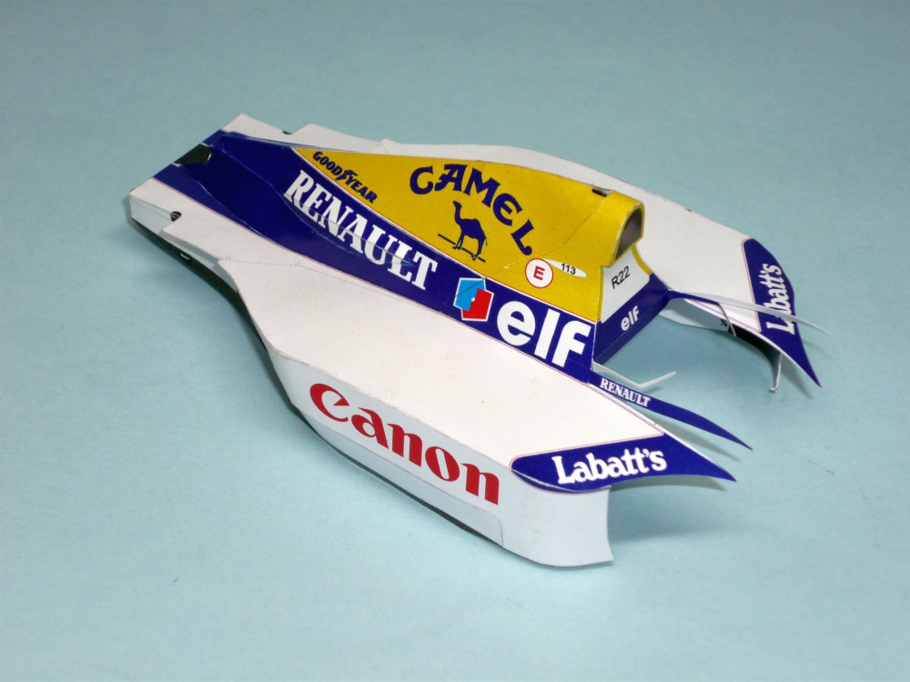 Williams FW15C - Damon Hill - GP Maďarska 1993 (Plná velikost v novém okně) Williams FW15C - Damon Hill - GP Maďarska 1993