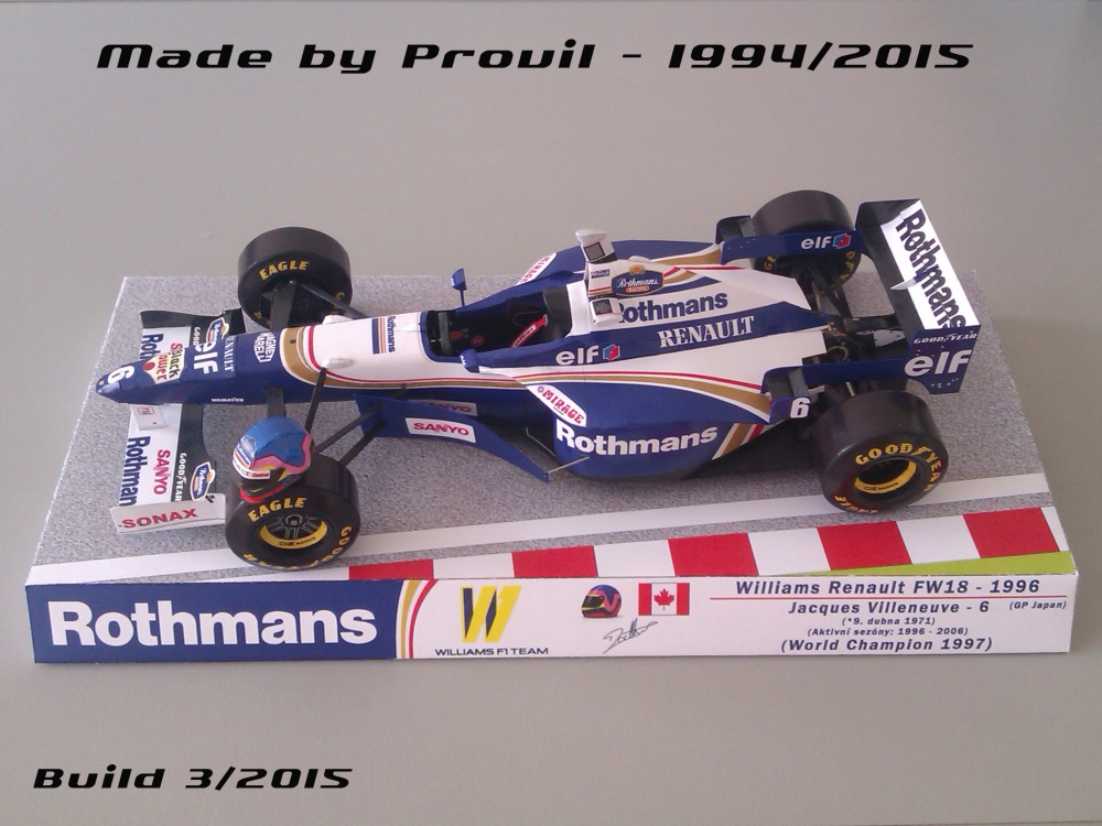 Williams FW18 - (6) Jacques Villeneuve (Pln� velikost v nov�m okn�) Williams FW18 - (6) Jacques Villeneuve