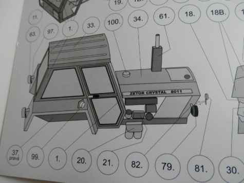 Zetor Crystal 8011 + rozmetadlo RU 5 Zetor Crystal 8011 + rozmetadlo RU 5
