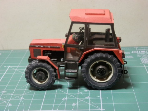 Zetor 7745 s �eln�m naklada�em Quicke